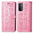 Funda de Cuero Cartera con Soporte Patron de Moda Carcasa S03D para OnePlus Nord N200 5G Rosa