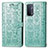 Funda de Cuero Cartera con Soporte Patron de Moda Carcasa S03D para OnePlus Nord N200 5G Verde