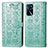 Funda de Cuero Cartera con Soporte Patron de Moda Carcasa S03D para Oppo A16 Verde