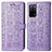 Funda de Cuero Cartera con Soporte Patron de Moda Carcasa S03D para Oppo A53s 5G Morado