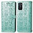 Funda de Cuero Cartera con Soporte Patron de Moda Carcasa S03D para Oppo A55S 5G Verde