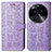 Funda de Cuero Cartera con Soporte Patron de Moda Carcasa S03D para Oppo Find X6 5G Morado