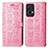 Funda de Cuero Cartera con Soporte Patron de Moda Carcasa S03D para Oppo Reno7 Pro 5G Rosa