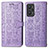 Funda de Cuero Cartera con Soporte Patron de Moda Carcasa S03D para Realme GT Neo 3T 5G Morado