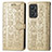 Funda de Cuero Cartera con Soporte Patron de Moda Carcasa S03D para Realme GT Neo 3T 5G Oro