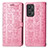 Funda de Cuero Cartera con Soporte Patron de Moda Carcasa S03D para Realme GT Neo 3T 5G Rosa