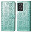 Funda de Cuero Cartera con Soporte Patron de Moda Carcasa S03D para Realme GT Neo 3T 5G Verde