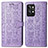 Funda de Cuero Cartera con Soporte Patron de Moda Carcasa S03D para Realme GT2 Pro 5G Morado