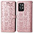 Funda de Cuero Cartera con Soporte Patron de Moda Carcasa S03D para Realme GT2 Pro 5G Oro Rosa