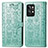 Funda de Cuero Cartera con Soporte Patron de Moda Carcasa S03D para Realme GT2 Pro 5G Verde