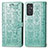 Funda de Cuero Cartera con Soporte Patron de Moda Carcasa S03D para Samsung Galaxy A05s Verde