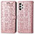 Funda de Cuero Cartera con Soporte Patron de Moda Carcasa S03D para Samsung Galaxy A13 4G Rosa