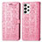 Funda de Cuero Cartera con Soporte Patron de Moda Carcasa S03D para Samsung Galaxy A33 5G Rosa