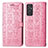 Funda de Cuero Cartera con Soporte Patron de Moda Carcasa S03D para Samsung Galaxy F34 5G Oro Rosa