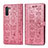 Funda de Cuero Cartera con Soporte Patron de Moda Carcasa S03D para Samsung Galaxy Note 10 5G Oro Rosa