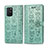 Funda de Cuero Cartera con Soporte Patron de Moda Carcasa S03D para Samsung Galaxy S10 Lite Verde