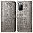 Funda de Cuero Cartera con Soporte Patron de Moda Carcasa S03D para Samsung Galaxy S20 FE (2022) 5G Gris