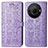 Funda de Cuero Cartera con Soporte Patron de Moda Carcasa S03D para Sharp Aquos R8s Pro Morado