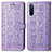 Funda de Cuero Cartera con Soporte Patron de Moda Carcasa S03D para Sony Xperia 10 III Lite Morado