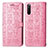 Funda de Cuero Cartera con Soporte Patron de Moda Carcasa S03D para Sony Xperia 10 III Lite Rosa