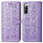 Funda de Cuero Cartera con Soporte Patron de Moda Carcasa S03D para Sony Xperia 10 IV Morado