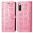 Funda de Cuero Cartera con Soporte Patron de Moda Carcasa S03D para Sony Xperia 10 IV Rosa