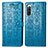 Funda de Cuero Cartera con Soporte Patron de Moda Carcasa S03D para Sony Xperia 10 IV SOG07 Azul