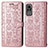 Funda de Cuero Cartera con Soporte Patron de Moda Carcasa S03D para Xiaomi Civi 1S 5G Oro Rosa