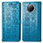 Funda de Cuero Cartera con Soporte Patron de Moda Carcasa S03D para Xiaomi Mi 10T Lite 5G Azul