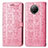 Funda de Cuero Cartera con Soporte Patron de Moda Carcasa S03D para Xiaomi Mi 10T Lite 5G Rosa
