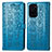 Funda de Cuero Cartera con Soporte Patron de Moda Carcasa S03D para Xiaomi Mi 11i 5G Azul