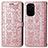 Funda de Cuero Cartera con Soporte Patron de Moda Carcasa S03D para Xiaomi Mi 11i 5G Oro Rosa