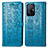 Funda de Cuero Cartera con Soporte Patron de Moda Carcasa S03D para Xiaomi Mi 11T 5G Azul