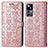 Funda de Cuero Cartera con Soporte Patron de Moda Carcasa S03D para Xiaomi Mi 12T Pro 5G Oro Rosa