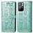 Funda de Cuero Cartera con Soporte Patron de Moda Carcasa S03D para Xiaomi Poco M4 Pro 5G Verde