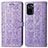 Funda de Cuero Cartera con Soporte Patron de Moda Carcasa S03D para Xiaomi Poco M5S Morado