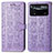 Funda de Cuero Cartera con Soporte Patron de Moda Carcasa S03D para Xiaomi Poco X4 Pro 5G Morado