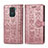 Funda de Cuero Cartera con Soporte Patron de Moda Carcasa S03D para Xiaomi Redmi 10X 4G Oro Rosa