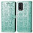 Funda de Cuero Cartera con Soporte Patron de Moda Carcasa S03D para Xiaomi Redmi 9 Power Verde