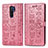 Funda de Cuero Cartera con Soporte Patron de Moda Carcasa S03D para Xiaomi Redmi 9 Prime India Rosa