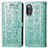 Funda de Cuero Cartera con Soporte Patron de Moda Carcasa S03D para Xiaomi Redmi K40 Gaming 5G Verde