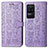 Funda de Cuero Cartera con Soporte Patron de Moda Carcasa S03D para Xiaomi Redmi K40S 5G Morado