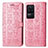 Funda de Cuero Cartera con Soporte Patron de Moda Carcasa S03D para Xiaomi Redmi K40S 5G Rosa