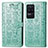 Funda de Cuero Cartera con Soporte Patron de Moda Carcasa S03D para Xiaomi Redmi K40S 5G Verde