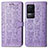 Funda de Cuero Cartera con Soporte Patron de Moda Carcasa S03D para Xiaomi Redmi K50 5G Morado