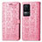 Funda de Cuero Cartera con Soporte Patron de Moda Carcasa S03D para Xiaomi Redmi K50 5G Rosa