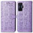 Funda de Cuero Cartera con Soporte Patron de Moda Carcasa S03D para Xiaomi Redmi K50 Gaming 5G Morado