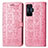 Funda de Cuero Cartera con Soporte Patron de Moda Carcasa S03D para Xiaomi Redmi K50 Gaming 5G Rosa