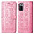 Funda de Cuero Cartera con Soporte Patron de Moda Carcasa S03D para Xiaomi Redmi Note 10 Pro 4G Rosa