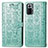 Funda de Cuero Cartera con Soporte Patron de Moda Carcasa S03D para Xiaomi Redmi Note 10 Pro 4G Verde